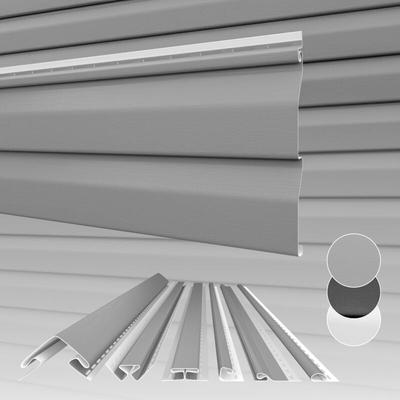 Siding Fassadenverkleidung Fassadenpaneele außen Außenwand wetterfest UV-beständig pvc-u: Grau, 24 Image