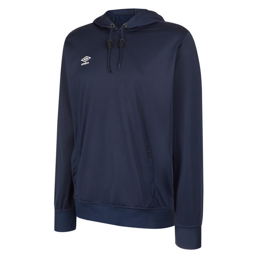 Umbro Kinder/Kids Club Essential Polyester Hoodie (Dunkelmarine) Image