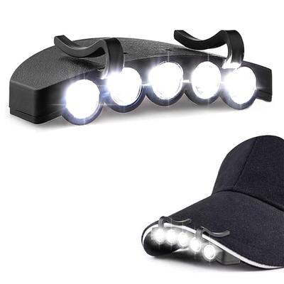 5LED Headlight HeadLamp Flashlight Cap Hat Torch Light Lamp Outdoor Fishing Camping Hunting Clip-On Super Bright