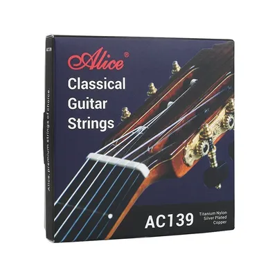 Alice AC139 Classical Guitar Strings Titanium Nylon Silver Plated Copper Anti-rust Coating