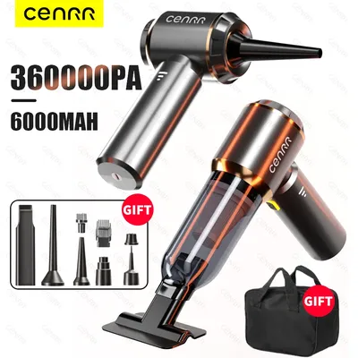 CENRR 360000PA Car Vacuum Cleaner Strong Suction Cordless Wireless Cleaner Portable HandHeld Vacuum
