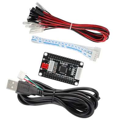 DIY Zero Delay Arcade USB Encoder Board, Support PC, PS3 Raspberry Pi, Android, Hitbox with SANWA