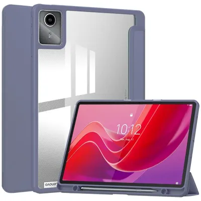 For Lenovo Tab M11 Case with Pen Holder TB330FU Folding Stand Smart Tablet Cover Funda for Xiaoxin