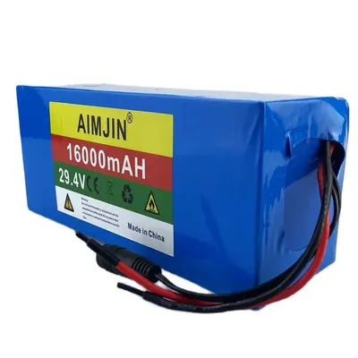 7S5P 24V 16Ah Battery Pack 500W 29.4V 16000mAh 18650 Wheelchair Lithium-ion Battery with Built-in