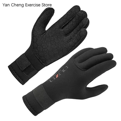 Neoprene 3/5mm Diving Spearfishing gloves keep Warm Underwater Fishing Gloves Anti-slip Scratch