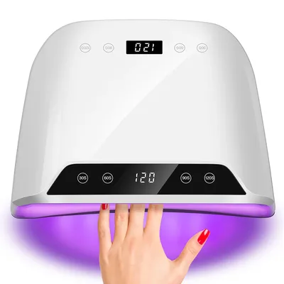 Professional Nail Drying Lamp 72 LEDS Nail Lamp with LDC Display and 4 Timers Nail Dryer for Salon