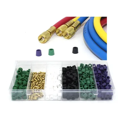 500PCS,Air conditioning refrigerant filling tool sealing ring, 5/16, 1/4, 3/16 R410a R134a R22