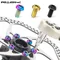 RISK 12PCS M5*10MM Bike Disc Brake Rotor Fixing Bolts TC4 Titanium Bicycle MTB Bike Ultralight Brake