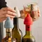 Silicone Wine Stopper Christmas Cap Wine Bottle Sealing Cover Stopper Fresh Red Wine Cork Champagne