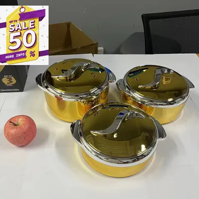 3Pcs/Set Hot Pot Box Durable and Versatile Plastic Lunchboxes for Food Warmer Fresh Preservation Heat Ramadan Event