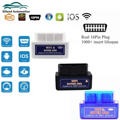 New Super Mini Elm327 Wifi OBD2 Adapter ELM327WiFi OBD2 Auto Code Scanner For IOS Iphone ELM327 Wifi