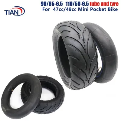 11 inch 90/65-6.5 110/50-6.5 Tyre Inner Tube for 47cc/49cc Mini Pocket Bike Gas Electric Scooter