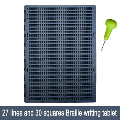 27 Lines and 30 Squares Braille Writing TabletBraille Learning Supplies for the BlindWriting Aids