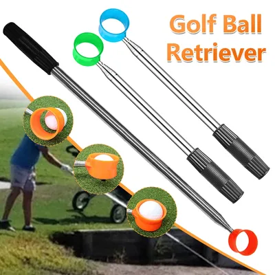 9ft/12ft Golf Ball Retriever 10 Sections Stainless Steel Telescopic Ball Picker Pick Up Grabber