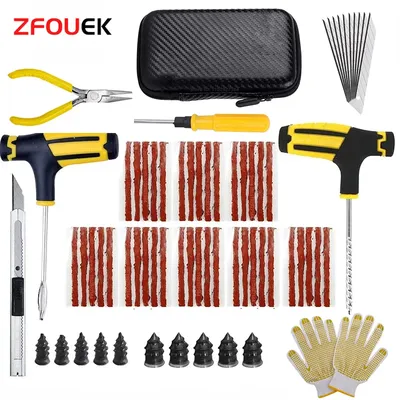 New Car Tire Repair Kit Puncture Plug Tools Tyre Puncture Emergency for Tire Strips Stirring Glue