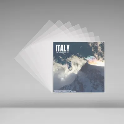 25 Flat Open Top Bag 6.7 Mil EP Strong Cover Plastic Vinyl Record Outer Sleeves for 7 Inch Record