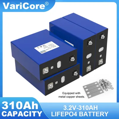 4x 3.2V 310Ah LiFePO4 batteries DIY 12V 4S Rechargeable battery for Electric car RV Solar Energy