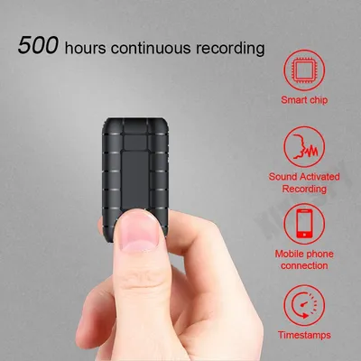 Mini voice activated recorder 500 hours digital recording device professional sound dictaphone audio