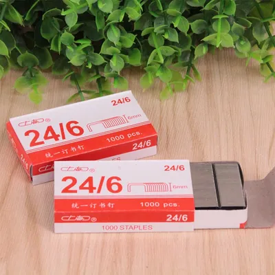 Staples, Standard 1/4 Inch Length , 24/6, Jam Free Chisel Point Design, 1 Boxes Of 1,000