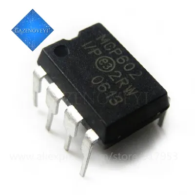 10pcs/lot MCP602-I/P MCP602 DIP8 2.7V to 5.5V Single Supply CMOS Op Amps In Stock