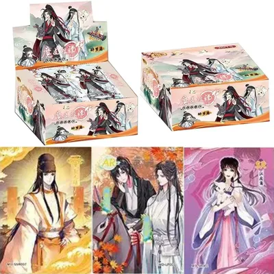 Genuine The Founder of Diabolism Card Lan Wangji Wei Wuxian Novel Characters Collectible Card Mo Dao