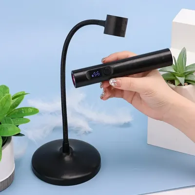 UV Lamp for Nail 2 in 1 Nail Lamp Portable Nail Dryer Stand Hold Handheld UV LED Nail Lamp Mini Nail