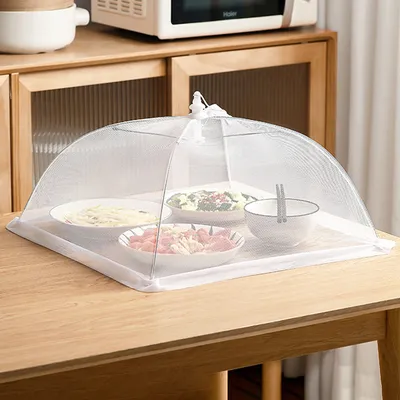 1PC Dining table cover vegetable cover home foldable table cover new dust and fly proof