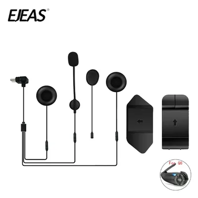 1Set New Mounting Clip Double-Sided Tape Base Type-C Interface Headphone For EJEAS Q8 Motorcycle