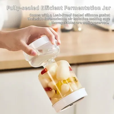 Dry-wet Separation Pickle Vegetable Jar Hourglass Type Pickled Juice-Separation Food Filter