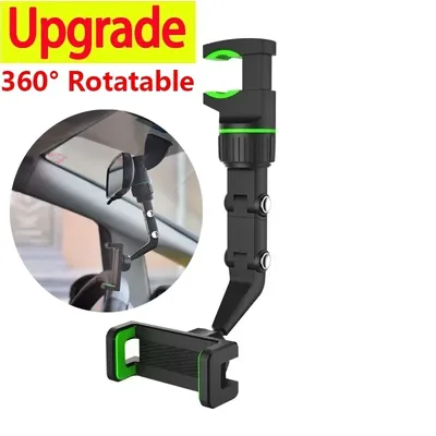 360 Degree Rotatable Phone Holder Universal Car Phone Holder Multifunctional Auto Rearview Mirror