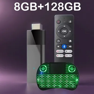Global Version Q12 Mini TV Stick Android 14 TV Box Allwinner H313 Dual Wifi 5G 8K Video 128G 4K