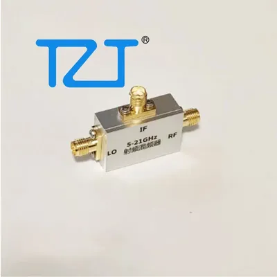 TZT 5-21GHz RF Frequency Mixer Up and Down Frequency Converter C/X/KU Band Mixer RF Accessory with