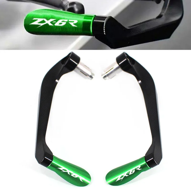 Motorcycle CNC 7/8" 22mm Handlebar Grips Guard Brake Clutch Levers Guard Protector For ZX-6R ZX6R ZX 6R