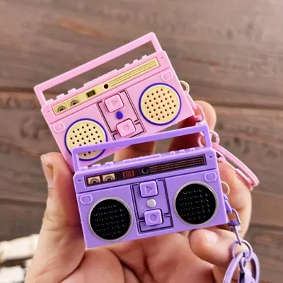Retro Nostalgic Mini Radio Recorder Keychain Nostalgic Vintage Mini Retro Radio That Can Record