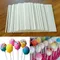 80pcs Plastic Lollipop Sticks Safe White Cake Sucker Sticks For Chocolate Sugar Candy Lollypop DIY