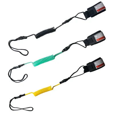 TPU Surfboard Leash Adjustable Coiled SUP Spring Wrist Strap Stand-Up Paddle Board Leg Rope