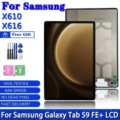 12.4"inch For Samsung Tab S9 FE+ Plus X610 X616 SM-X610 SM-X616B LCD Display Touch Screen Digitizer