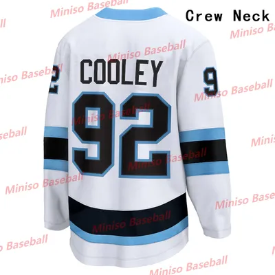 2025 Utah USA Hockey Training Home Jerseys Away Utah HC Black & White COOLEY #92 KELLER #9 3D Long