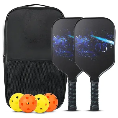 Pickleball Paddles Set Rackets Portable Racket Cover Carrying Bag Gift Kit USAPA Approved Indoor