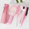 5pcs Hair Tool Set Air Cushion Hollow Comb Scalp Massage Rat Tail Comb Teasing Comb Edge Control Brush Hair Spray Bottle Salon