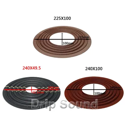 2pcs 225x100/240x49.5/240x100mm Elastic Wave Loudspeaker Subwoofer Woofer Bass Speaker Repair Spider