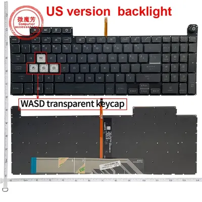 US Backlight Keyboard for ASUS TUF Gaming F15 FX507ZR FA507 FA507R FX707 FX517 GA507 Replacement