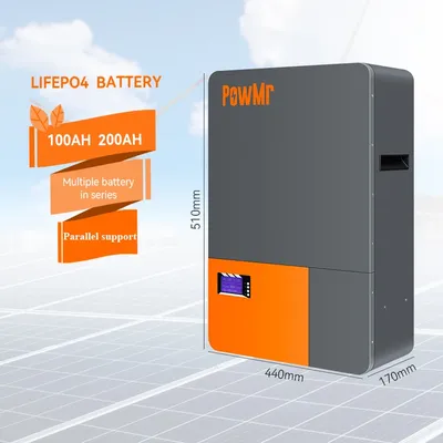 PowMr Lifepo4 Lithium Battery Pack 100AH 51.2V Rechargeable Lithium Ion Battery 200AH 51.2V Lifepo4