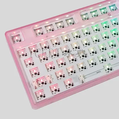 RGB LED DIY Mechanical Keyboard for MK870 Programmable Hot Swappable Keyboard Type-C CMMK Satellite