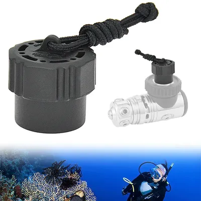 Scuba Diving Tank Valve Dust Plug Threaded Dust Cover Plug Easy To Use Protector Cap for Din 1ST Stage Regulator