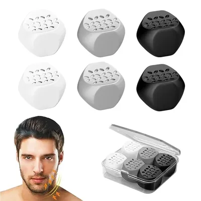 6pcs Anti-aging Jaw Exerciser Food-grade Silica Neck Face Toning Jawline Muscle Balls Slimming Face Tools Chin Cheek Lifting