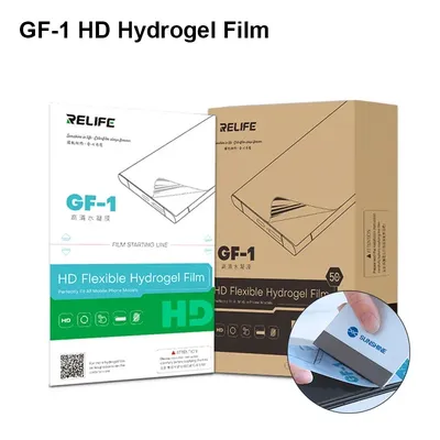 50PCS RELIFE GF-1 Flexible HD Hydrogel Film Special Film for Film Cutting Machine Full Screen
