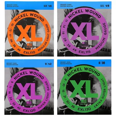 EXL110 EXL115 EXL120 EXL130 XL Nickel Round Wound Electric Guitar Strings Consistent Feel Perfect