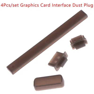 4Pcs/set Motherboard Graphics Card DVI DP PCI-E Interface Dust Plug Dustproof Cover Anti-oxidation