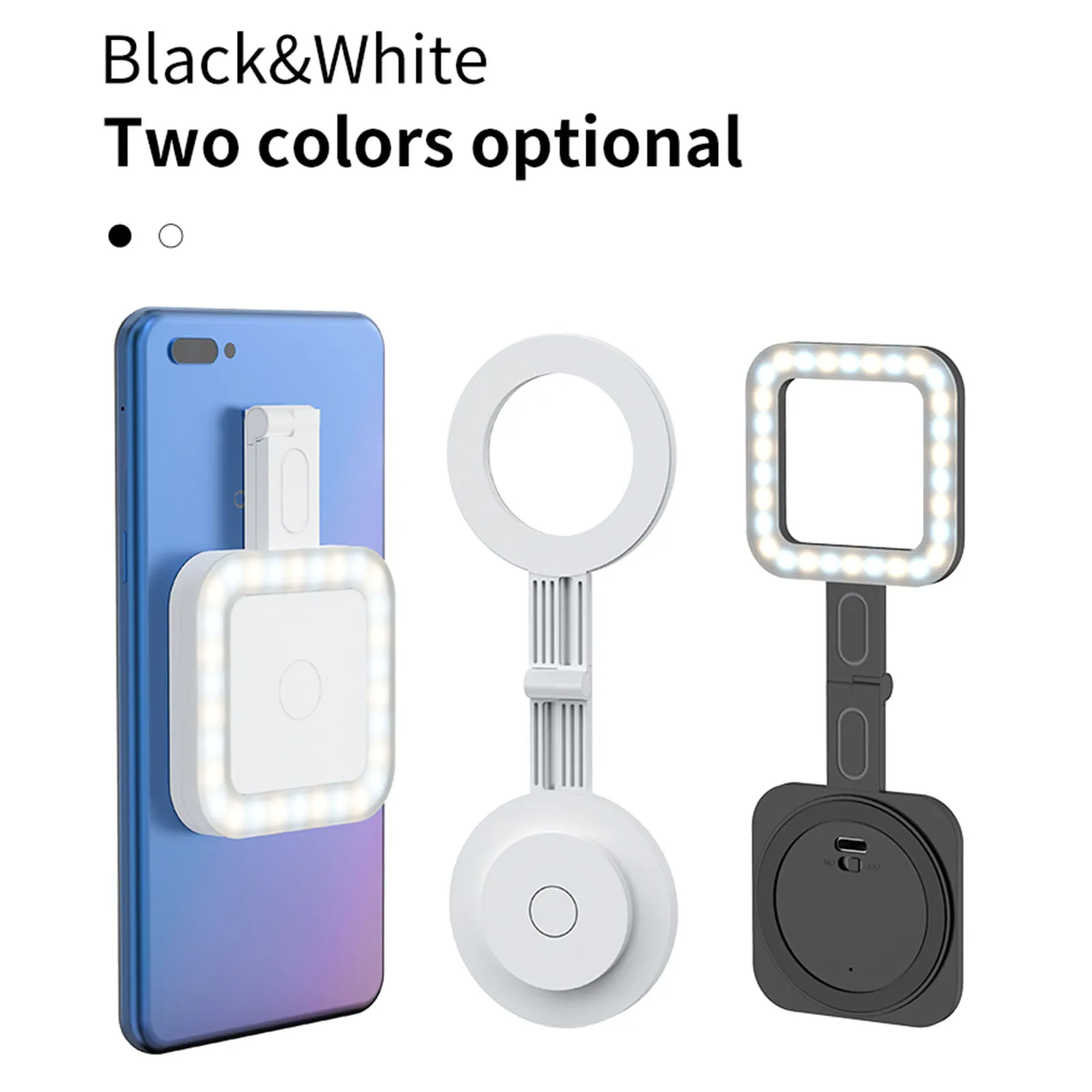 for Magsafe Magnetic Selfie Light Foldable Phone LED Mini Pocket Video Light for Makeup Selfie Fill Light 2500-9000K